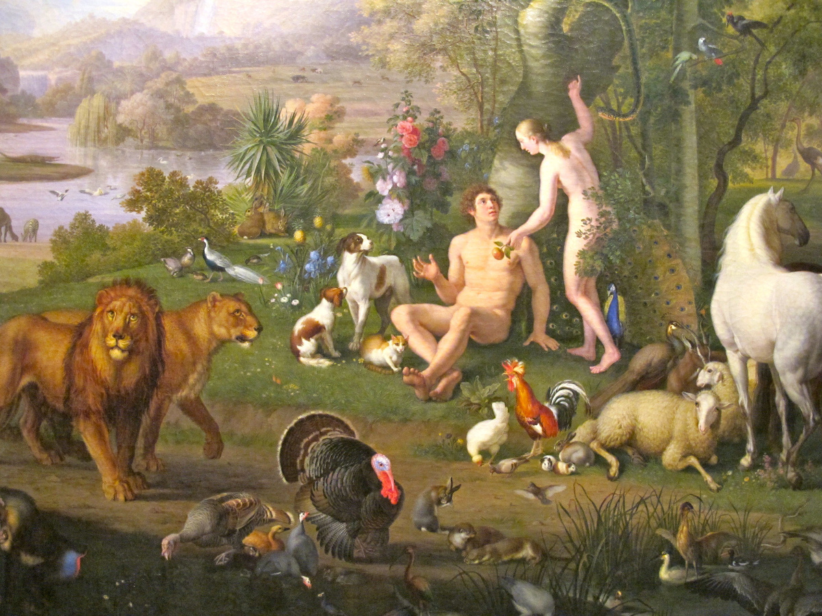 Wenzel Peter, ‘Adam and Eve in the Garden of Eden’ (detail)