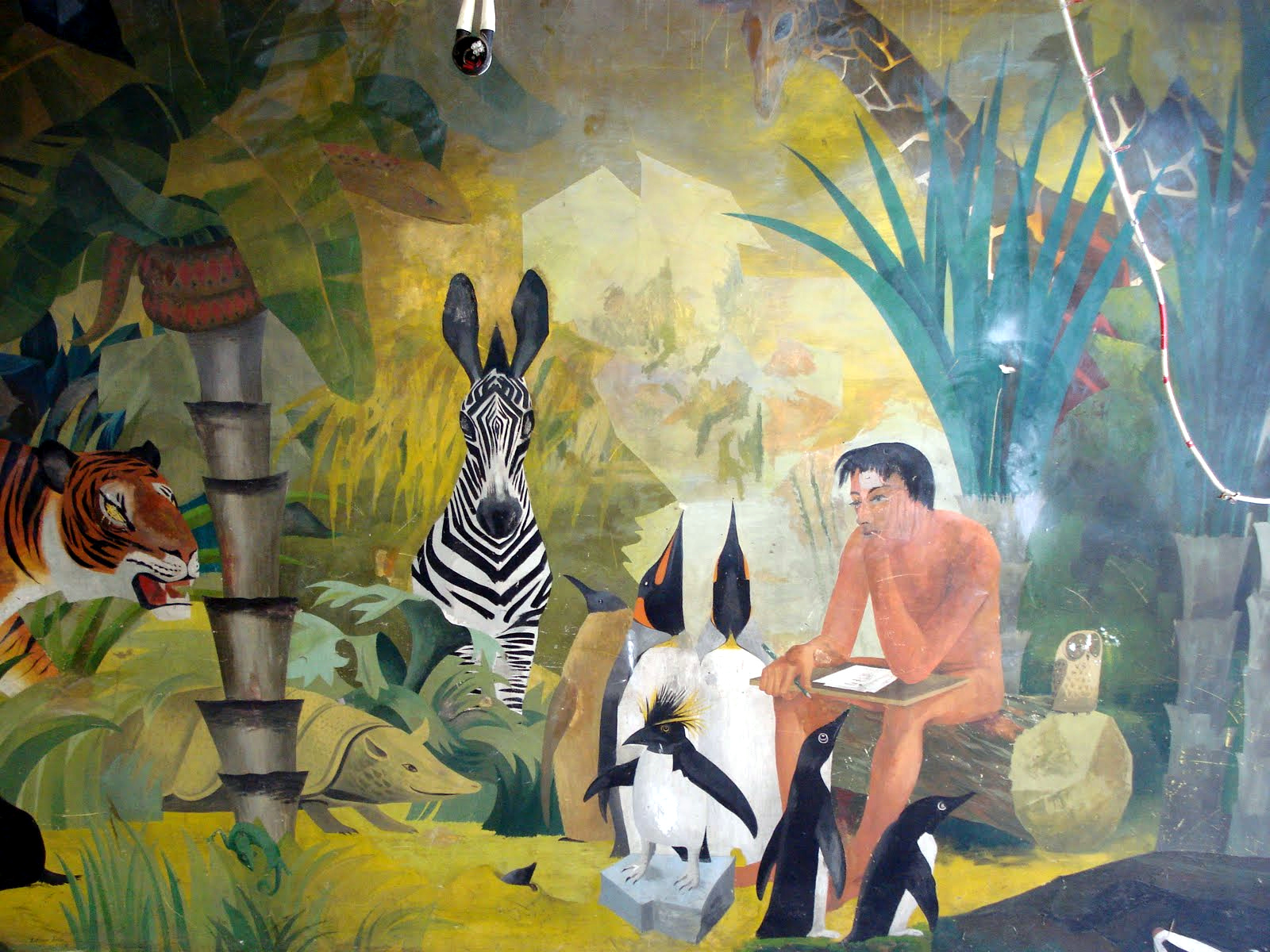 Barbara Jones, «Adam nombrando a los animales» (mural)